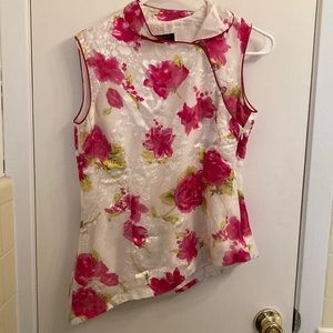 Chinese Qi Pao Oriental Floral Old Shanghai